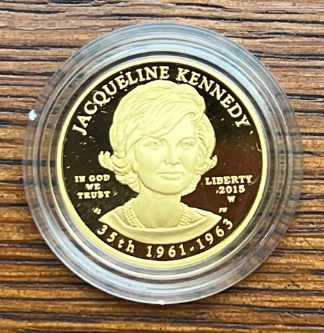 2015 1/2oz Gold First Spouse Series Jacqueline Kennedy PROOF Coin Mintage 11,222 Cover