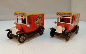 2 x Vintage Ovaltine Trucks Die Cast Lledo Days Gone - Picture 1 of 8