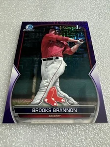 2023 Bowman Chrome Mega Prospect•Purple Refractors•BCP245 Brooks Brannon 138/299 - Picture 1 of 4