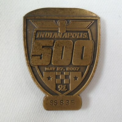 Indianápolis 500 2007 bronce SS835 insignia de pozo Dario Franchitti Andretti verde Foto 1 de 4