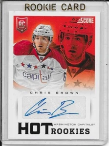 2013-14 Score Chris Brown Hot Rookie Signature # 735 - Picture 1 of 2