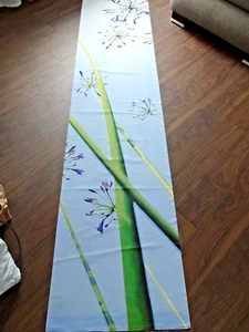 **NEW DESIGN ** SCHIEBEGARDINE SCHIEBEVORHANG BLUMENMUSTER - BLAU 60 x 2,60 ** - Bild 1 von 1