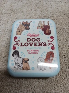 Ridley’s Dog Lover’s 54 Illustrated Playing Cards Tin New Sealed Deck 2018 - Picture 1 of 16