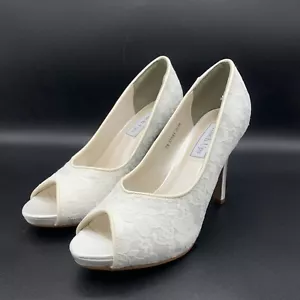 Touch Ups By Benjamin Walk Women's Catalina Open Toe Pump 3.5" High Heel Size 7M - Picture 1 of 11
