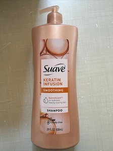 Confezione da 4 - Suave Keratin Infusion Shampoo Levigante per Capelli Crespi, 28 fl oz - Foto 1 di 5