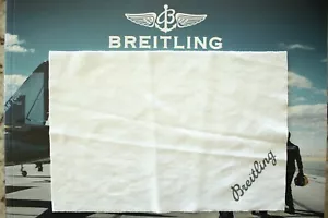 BREITLING JEWELER WATCH DEMONSTRATING WHITE SALES AID PROTECTIVE POLISHING CLOTH - Picture 1 of 2