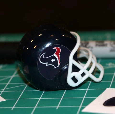 2002 - 2022 Houston Texans custom DIECUT Decals Gumball Football Helmets Mini Cover