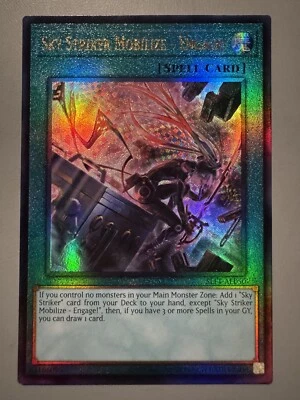 YUGIOH SKY STRIKER MOBILIZE - ENGAGE! (ALT ART) ASIA ENGLISH SLF1 ULTIMATE RARE - Image 1 of 3