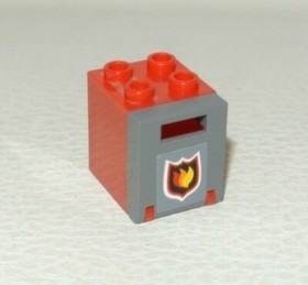 LEGO City: Container, Letterbox 2 x 2 x 2 Firefighter - Set 7942