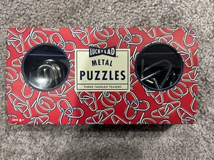 Lucky Lad Metal Puzzles Three Tangled Teasers Brand New in box! - Picture 1 of 1