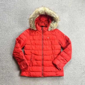 TOMMY HILFIGER Damen Daunen Jacke Gr L Puffer Winterjacke Daunenjacke 21510 Rot - Bild 1 von 11