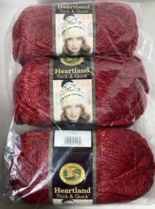 Heartland Lion Brand 113 hilo de secuoya (paquete de 3) artículo # 137 lote # 135125 acrílico - Imagen 1 de 5