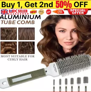 Comb for Women Boar Bristle Round Hair Brush For Styling Curling Blow Dry UK - Picture 1 of 21