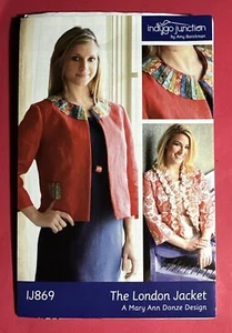 New Uncut The London Jacket Pattern IJ869 Indygo Junction S-XXL - Picture 1 of 2