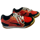 PUMA | Mens 9.5 Pressing II Indoor Soccer Shoes Sneakers Red Orange Black Yellow