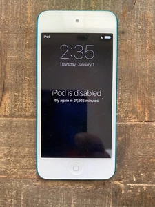 iPod Touch 32 GB A1421 azul usado solo para repuestos - ¡el iPod está deshabilitado!¡! - Imagen 1 de 9