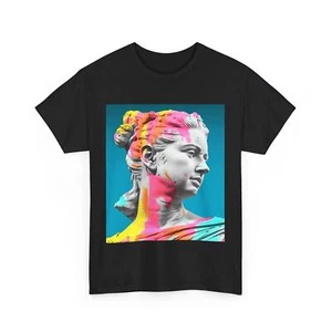 MAGLIETTA ARTE STATUA GRECA ROMANA PITTURA GRAFFITI COTONE REGALO CAMICIA UOMO DONNA MODA - Foto 1 di 29