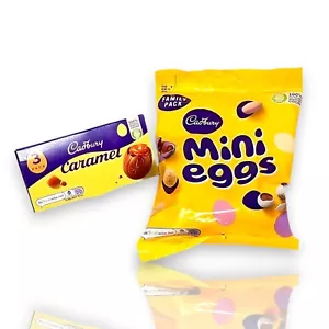 Cadbury Mini Eggs & Caramel Eggs Pack Delicious Chocolate Easter Treats - Bild 1 von 12