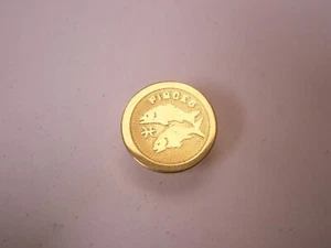 Pisces Zodiac Fishes Birth Sign Vintage Tie Tack Lapel Pin j15 - Picture 1 of 6