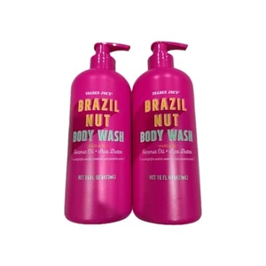 2 New Trader Joes Brazil Nut Body Wash Coconut Oil and Shea Butter Fast Shipping - Picture 1 of 3