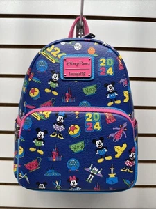 Disney Parks Mickey Mouse 2024 AOP Loungefly Mini Rucksack - Bild 1 von 6