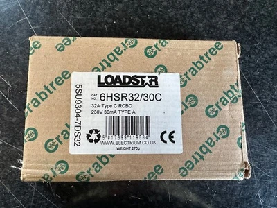 Crabtree Loadstar 32A Type C RCBO Brand New - Image 1 of 2