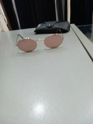 Ray-ban Aviator Ovale Rb3547-n Tg51 Oro Lenti Rosa A Specchio  Ottime Cond. A801 - Immagine 1 di 4