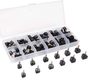 24 pares tapas para tacones 6 tamanos U negro 8 9 10 11 12 a 5mm punta zapato - Bild 1 von 12