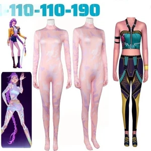 KPop Demon Hunters Rumi Cosplay Costume Halloween Dress Jumpsuit Bodysuit UK NEW - Picture 1 of 12