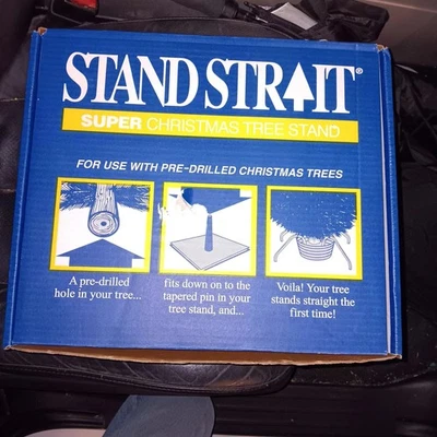 Vtg Stand Strait Straight Super Christmas Tree Stand System RS-107 6-10 Ft Tree - Image 1 of 4