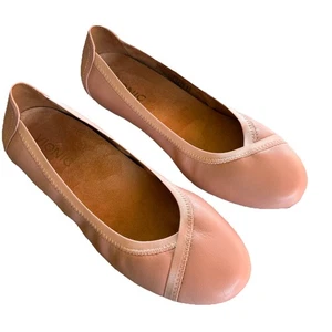 Women's 6.5 Vionic Caroll Slip On Flat Ballet Shoes Light Pink Leather Comfort - Picture 1 of 9