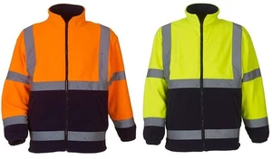 Warnschutz Fleecejacke Hi-Vis Jacke Arbeitsjacke Fleece Warnschutzjacke 380 g/m² - Bild 1 von 3