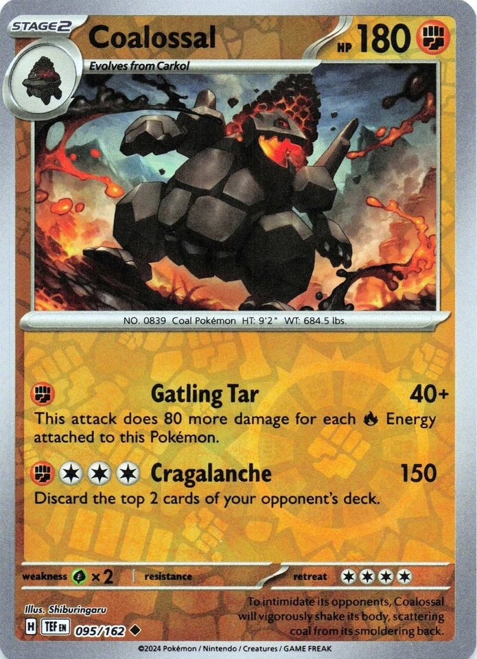 Coalossal 095/162 - REVERSE HOLO - SV05: Temporal Forces - NM - Image 1 of 2