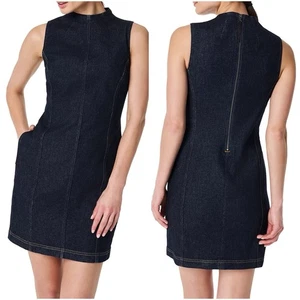 Vestido recto SPANX Denim Costuras Azul Índigo Crudo Sin Mangas Talla Grande 1X Nuevo con Etiquetas - Imagen 1 de 10