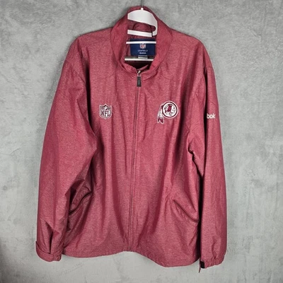 Chaqueta cortavientos Reebok NFL On Field Washington Commanders Redskins para hombre grande Foto 1 de 4