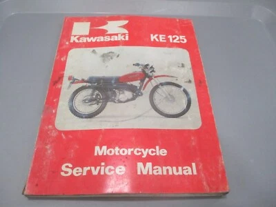Manual de servicio Kawasaki OEM 1978-1980 KE125 99924-1010-02 Foto 1 de 3