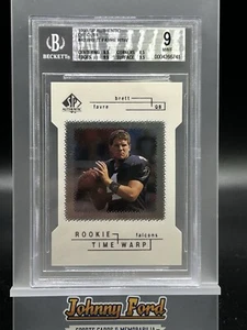 1998 SP Authentic #42 Brett Favre Rookie Time Warp Die Cut 116/500 BGS 9 - Picture 1 of 2