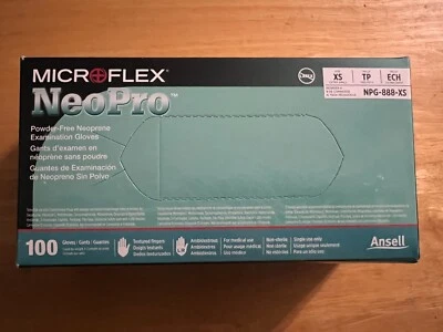 Guantes de neopreno sin polvo Micro Flex Neo Pro 100 XS - ¡Nunca abiertos! Foto 1 de 2