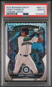 2023 BOWMAN DRAFT ASIA JONNY FARMELO 1° MOJO REF PSA 10 (POP 4)BDC177 MARINAI - Foto 1 di 3