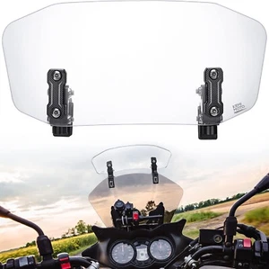 KEMIMOTO Motorcycle Windshield Upgrade Aluminum Metal Heightened Spoiler Clip - Foto 1 di 6