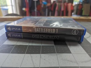 Battlefield 1 ,Dishonored 2 game lot complete (PlayStation 4, 2016) PS4 - Picture 1 of 5