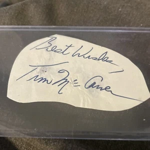 Tim McCarver Autographed Cut Auto - Picture 1 of 2