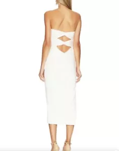 Katie May Ashun Strapless White Dress NWT - Size S - Picture 1 of 11