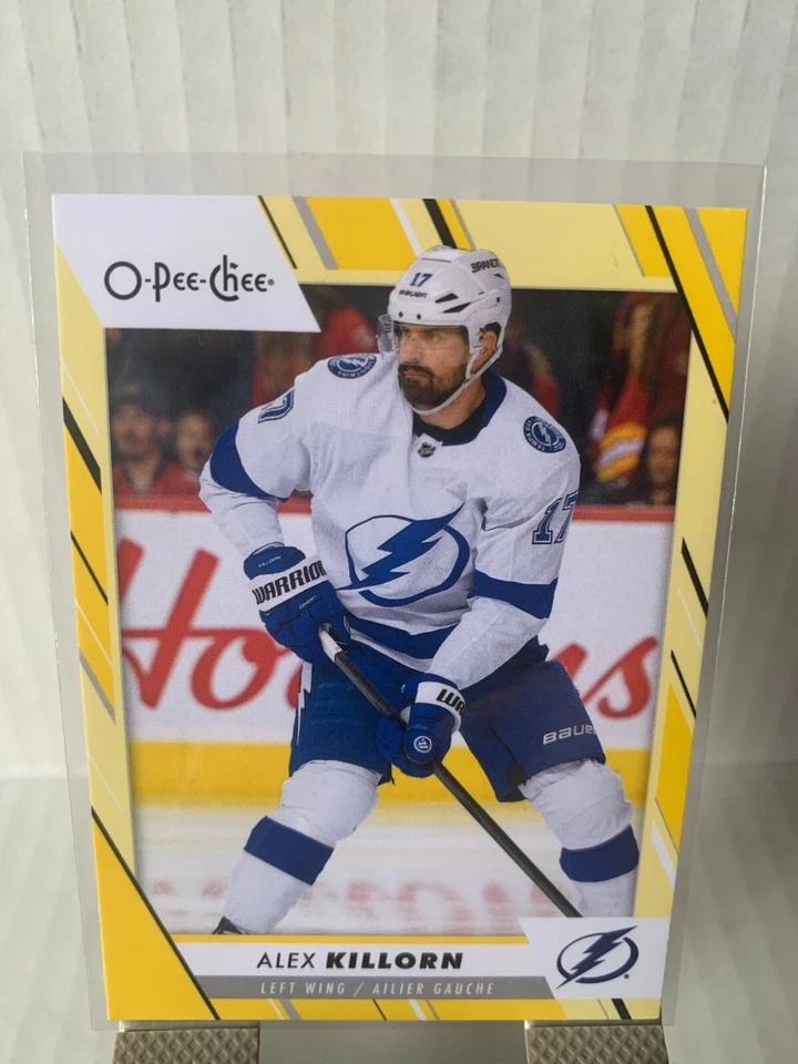 2023-24 OPC O-Pee-Chee Yellow Border Alex Killorn 243 Tampa Bay Lightning - Image 1 of 2
