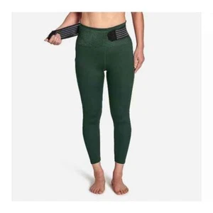 TOMMIE COPPER ADJUSTABLE BACK SUPPORT ANKLE LENGTH LEGGINGS Women's XXXL OLIVE - Picture 1 of 4