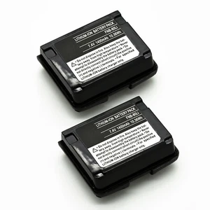 2x 7.4v 1400mAh Batería de iones de litio para Yaesu Vertex FNB-58 FNB-58Li FNB-80 FNB-80Li - Imagen 1 de 5