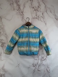 The North Face Coat Girls 6 XS Blue Gray Puffer Perrito Reversible Jacket - Picture 1 of 18