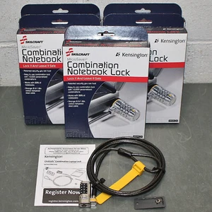 (6) Kensington MicroSaver Notebook / Laptop Combination Locks, 6ft Steel Cable - Picture 1 of 11