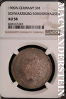 Germany: 1909-A Three Marks - NGC AU 58 - Almost Uncirculated  #SLA195