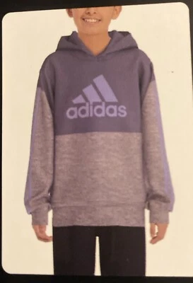 Adidas Sweater shirt Youth Tech Fleece Hoodie XL Navy Blue & Gray NEW - Image 1 of 4